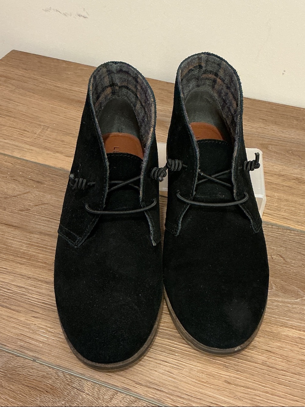 Lucky Brand Garboh Black Suede Chukka Boots, women’s size 7.5